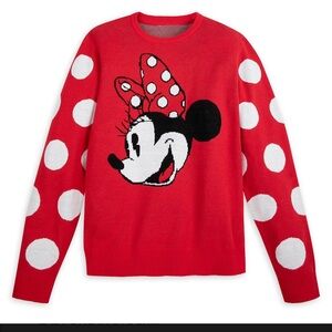 Disney Adult Intarsia Knit Sweater - Minnie Mouse small
